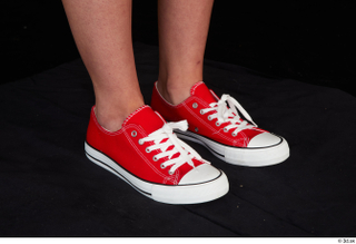 Stacy Cruz foot red sneakers shoes 0008.jpg